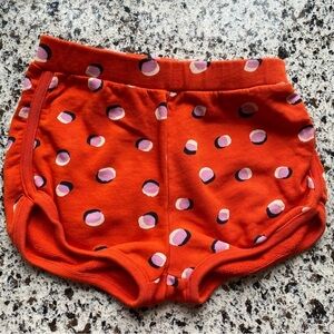 HANNA ANDERSSON French Terry Shorts Orange Spice Girls 5